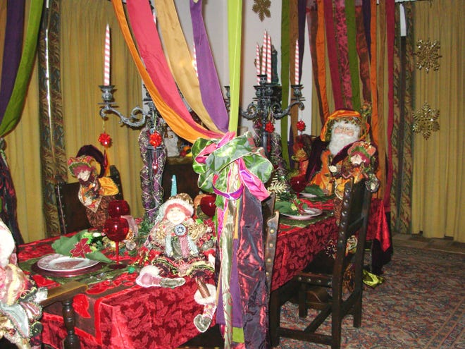 The Christmas at Pinewood holiday hour tour invited local businesses to sponsor, and decorate, one of the estate's 20 rooms.