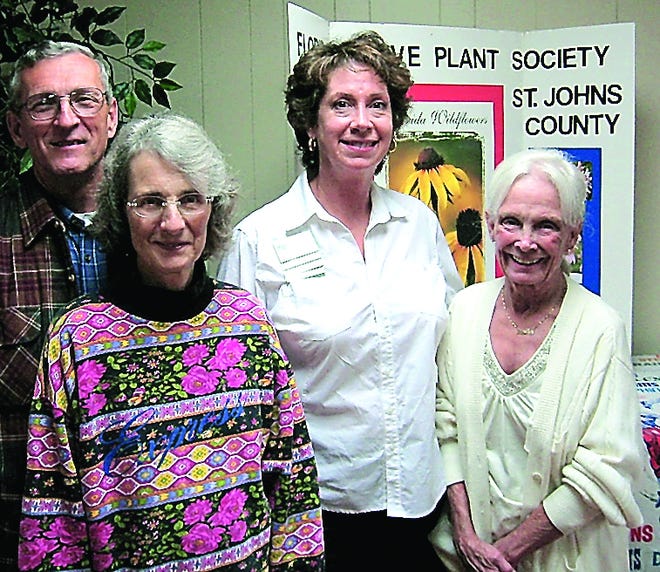 At the St. Augustine South Improvement Association gathering were, from left, Ken and Kathy Reim, speaker Renee Stambaugh and Judie Thorne. Contributed photo