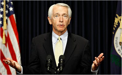 Gov. Steven L. Beshear said that he was elected “to create jobs,” not “to debate religion.”