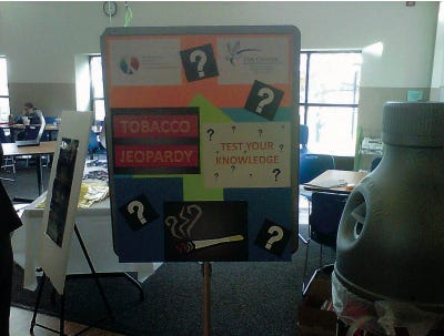 Submitted Photo 
Sussex County Community College celebrated the 35th annual Great American Smokeout with a “Tobacco Jeopardy” game.