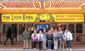 These Cornell Grade School students traveled to Chicago Nov. 17 to watch the performance of ?Broadway’s “The Lion King” at the Cadillac Palace Theatre.
