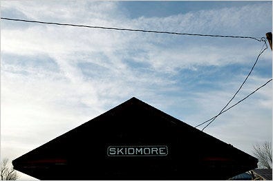 A museum dedicated to Skidmore, Mo., sits on Elm Street, the town’s main drag. The town has seen more than its share of tragedy.