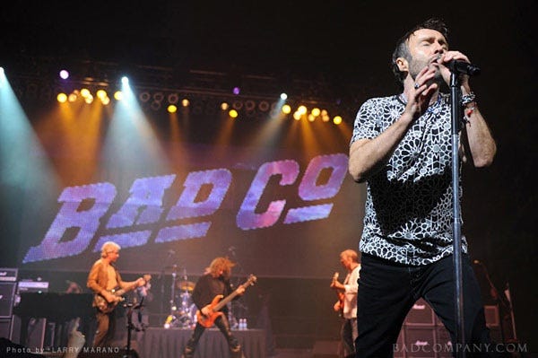 The band Bad Company performed the summer of 2010 at the St. Augustine Amphitheatre.
