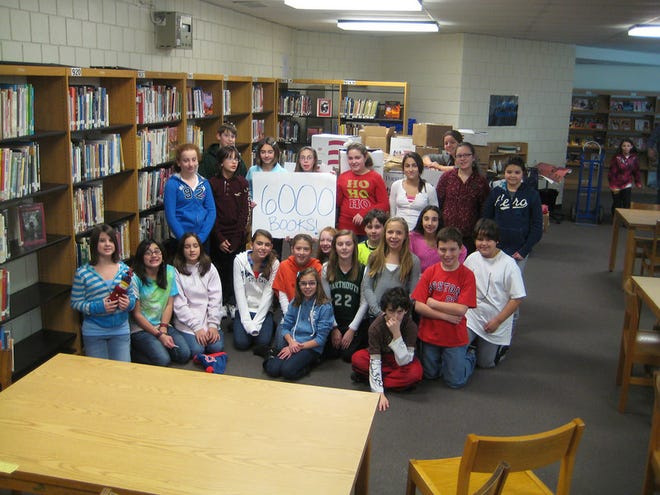 Dartmouth Middle School students collected an astounding 6,000 gently used books for GiftsToGive in New Bedford.