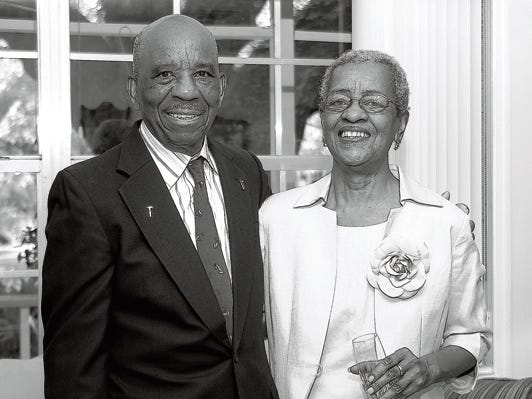 Ruth Scott Brown, right, and the late Richard Brown will be honored at the King Celebration.