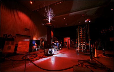 The high-voltage laboratory at Ohio State University is one of just a few in the country.