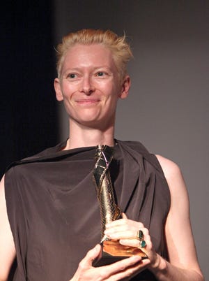 Actress Tilda Swinton won the Excellence in Acting award at this year’s Provincetown International Film Festival.