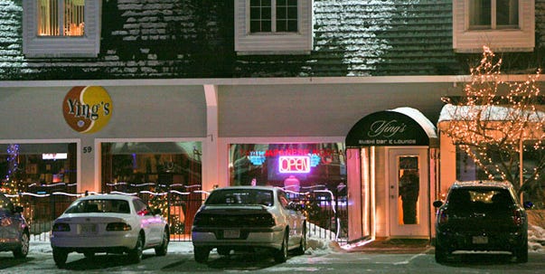 The parking lot outside of Ying’s Sushi Bar & Lounge, on Center Street in Hyannis, was the scene of a shooting last week.