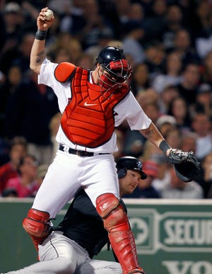 Jarrod Saltalamacchia was limited to 10 games for Boston last season because of a leg infection and thumb injury.