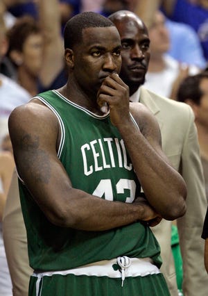 Boston Celtics center Kendrick Perkins.