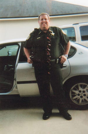 George Chandler when he worked at the Clay County Sheriff's Office before his bariatric surgery at Memorial Hospital.