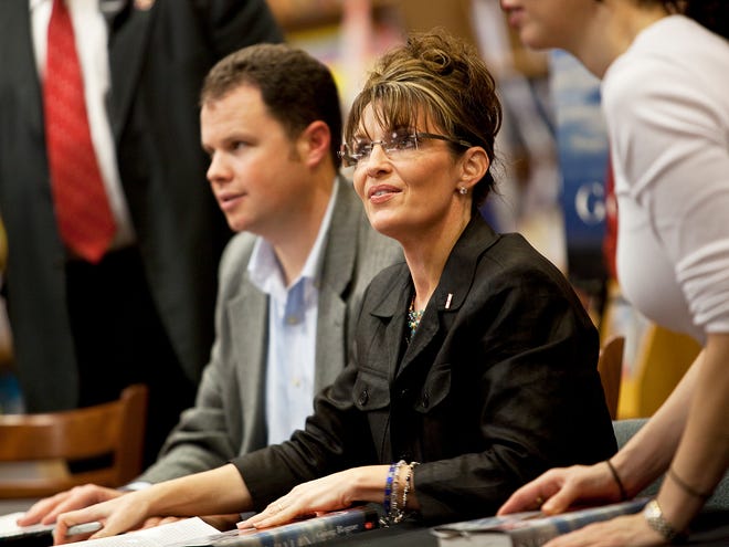 Sarah Palin signs her book at Borders Books and Music in Henrietta on Saturday, Nov. 21