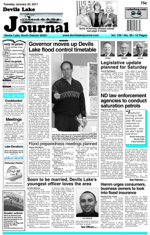 What's first in print and only in print in the pages of the Devils Lake Journal today, Tuesday, Jan. 25, 2011.