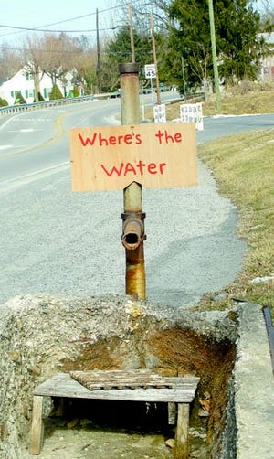 The Tomstown pump at the intersection of Mentzer Gap and Tomstown roads has been dry for four or five months now.