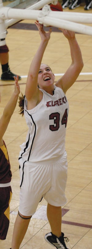 Lisa Byard, a 2008 Morton High School graduate, is rising in the career record book playing women’s basketball at Eureka College.
