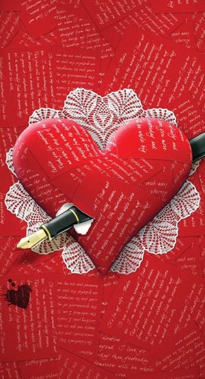 Love letters illustration