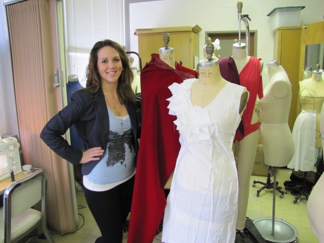 FSU senior Ashley Boiardi’s red velvet gown design was named the "Patrons’ Favorite" by attendees.