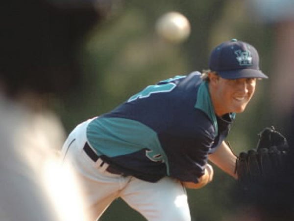 UNCW's Justin Bradley (24) pitches against Creighton at Brooks Field Wednesday March 11, 2009.