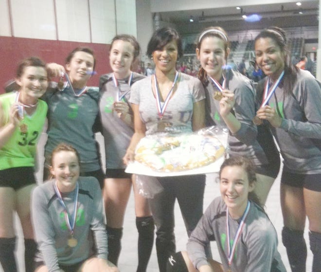 The girls 18 and under Bayou Bandits volleyball team recently won their second tournament in a row. The team members include Alaina Decoteau, Ryan Hamilton, Maddie Reardon, coach Kui Fletcher, Brooke DeVeer, Brooke Bahlinger and Elena Villar.