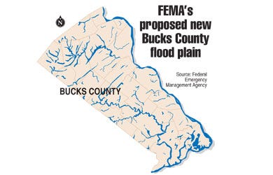 FEMA's proposed new Bucks County flood plain