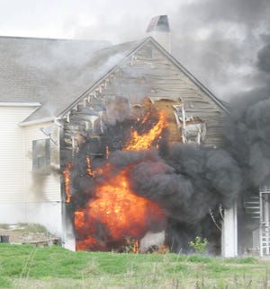 This fire was contained by members of the St. Amant Volunteer Fire Department Sunday after they received a call while at a parade they were scheduled to lead.