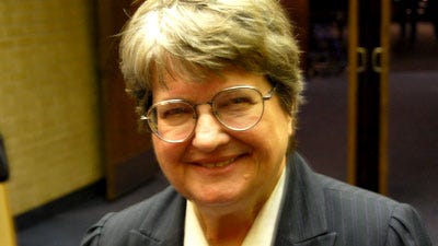 Sister Helen Prejean outlined her long-held beliefs about why the death penalty is wrong during a speech Thursday evening at Washburn University. She is the author of “Dead Man Walking.”