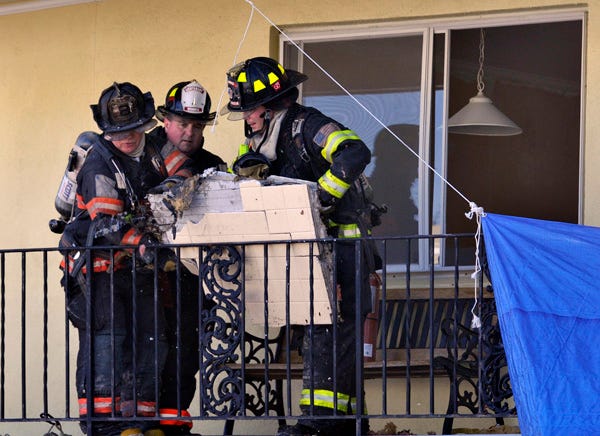 HYANNIS - Workers doing renovations at the Cape Cod Inn on Main Street sparked a small fire while soldering pipes in a wall between two rooms this afternoon.