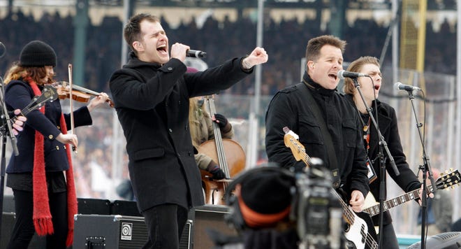 The Dropkick Murphys perform before last year’s Boston Bruins game at Fenway Park.