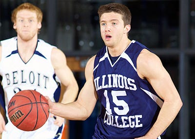 Illinois College senior Jacob Tucker’s dunking prowess has led to interviews with ESPN, Yahoo! Sports and the Chicago Tribune, and he had more scheduled with KSPN-AM in Los Angeles, KCBS-AM in San Francisco and CNN.
