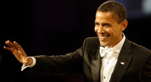 His achy breaky heart: President Obama at the Gridiron dinner Saturday.