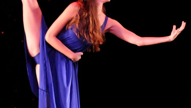 Tara Langdon performed a modern dance solo at the Rotary Club of Boca Raton’s Future Stars competition.