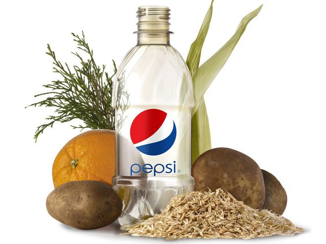 PepsiCo announced the development of the world's first 100 percent plant-based, renewably sourced PET bottle. (PRNewsFoto/PepsiCo)