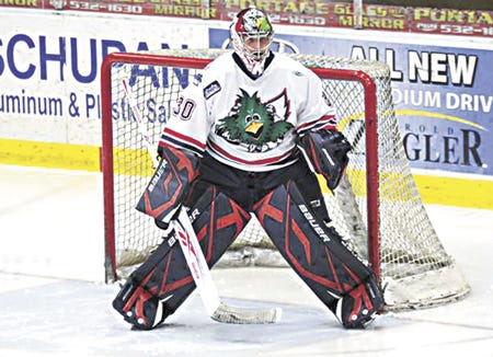 Kalamazoo’s Riley Gill stopped 31 of the 36 shots he faced in Sunday's loss to the Nailers.