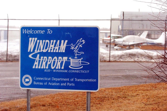 Planes on tarmac at Windham Airport Wednesday.