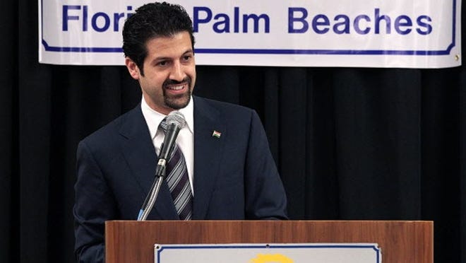 Qubad Talabani, Kurdish Regional Government representative to the United States, spoke to attendees at tonight's meeting of the World Affairs Council of the Florida Palm Beaches, on Thursday, March 24, 2011, at the Palm Beach County Convention Center. Talabani is the son of Jalal Talabani, President of Iraq.