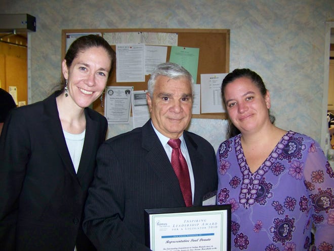 Rep. Paul J. Donato was awarded with a 2010 Inspiring Leaders Award at a recent breakfast in Malden.
