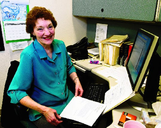 Pat Meyers began her career at The Record on Sept. 20, 1967. Thursday will be her last day.