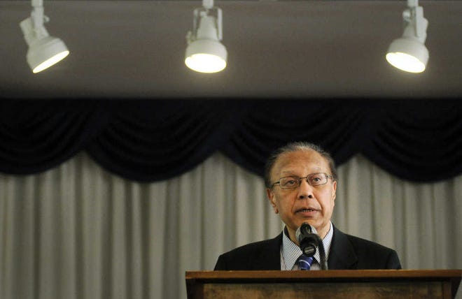 Anwarul K. Chowdhury, under-secretary-general at the United Nations, speaks during the Institute for Global Leadership’s Life Leader Awards ceremony and reception at Briarwood Continuing Care Retirement Community.