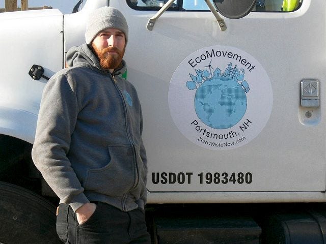 Courtesy photo
Rian Bedard, owner of local composting company EcoMovement, will soon be offering residential compost pickup in the Seacoast area.