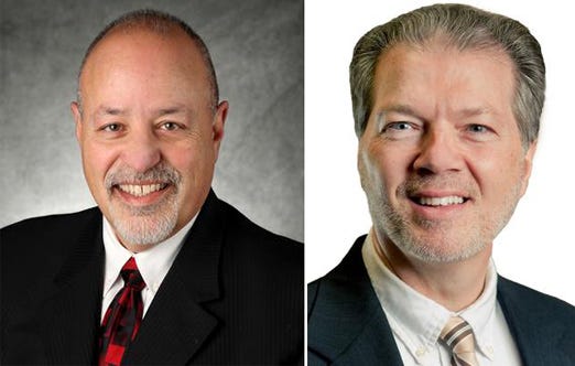 Chip Conde, left, and Leon Gerig are the Republican candidates for Mayor of the City of Canton in the May 2011 primary election.
