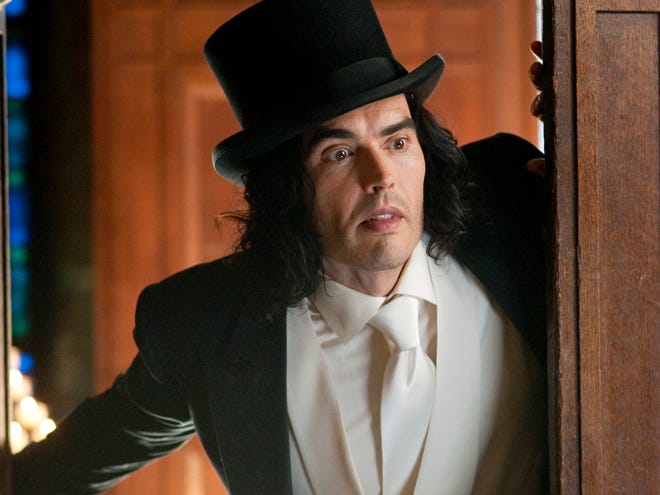 In this film publicity image released by Warner Bros. Pictures, Russell Brand is shown in a scene from "Arthur." (AP)