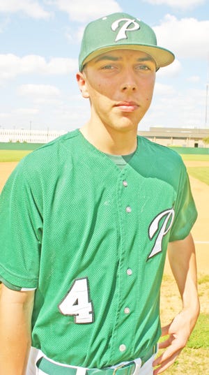KEY ELEMENTS…Plaquemine High pitcher Blake Landry was a key element in recent Green Devil district baseball victories.