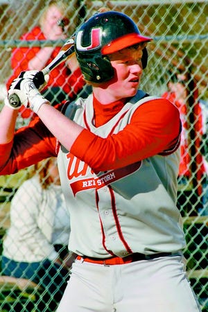 United's Danton McMullin bats in a game earlier this season.