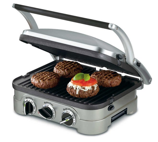 This product image courtesy of Cuisinart shows the Cuisinart Griddler. There are few Americans today who are not familiar with panini. Though the Italian word loosely means "sandwiches," in the U.S. it has come to almost always mean a hot pressed sandwich prepared on some kind of grill.  (AP Photo/Cuisinart) NO SALES