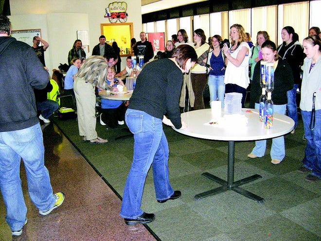 Faculty members try hand at Faculty Olympics