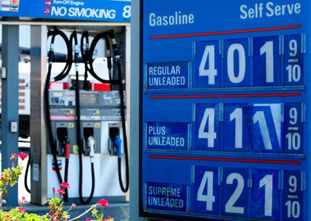 The average gallon of gas costs 35 percent more than it did a year ago.