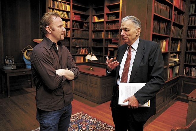 Morgan Spurlock (left) and Ralph Nader star in "Greatest Movie Ever Sold."
