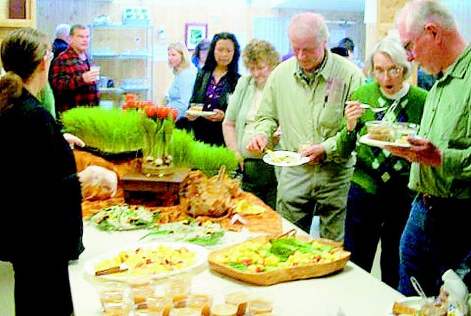 Attendees enjoyed the food offerings.