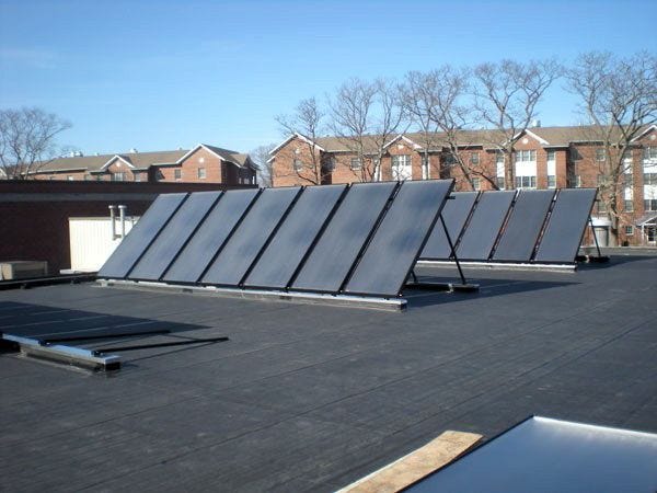 courtesy photo

The new solar panels at the University of New England in Biddeford.