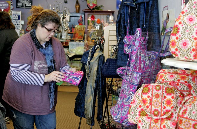 Jen Maddison shops Jan. 14, 2011, at Terri's Gifts in Belvidere.